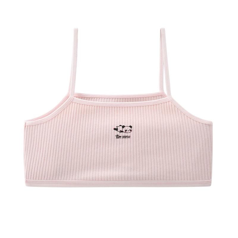 Breathable Cotton Teen Girl Developmental Period Underwear & Bandeau Camisole Set