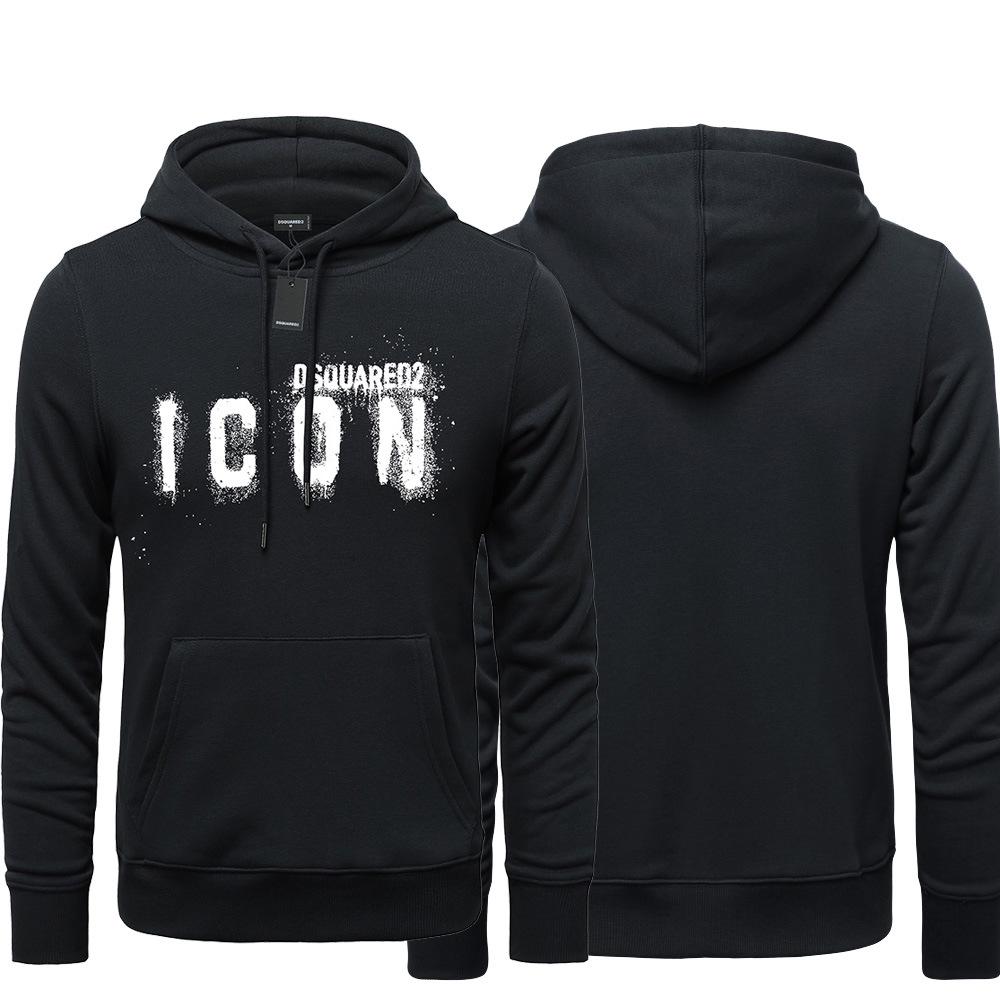 Unisex Pure Cotton Hooded Sweatshirt - Trendy American Style, 330g Men's & Couples' Autumn Jacket