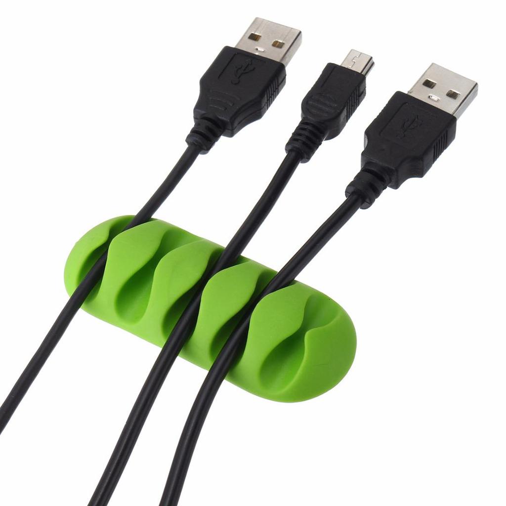 Wire Cord Lead Drop Clips USB Charger Holder Organizer Desk Cable Storage Fairie