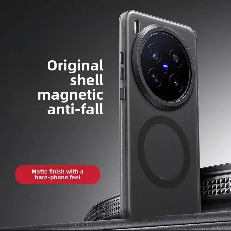For Magsafe Magnetic Case For VIVO X300 Pro X 300 Luxury Skin Feel Matte Transparent Camera Protective Bumper For VIVO X300 Pro