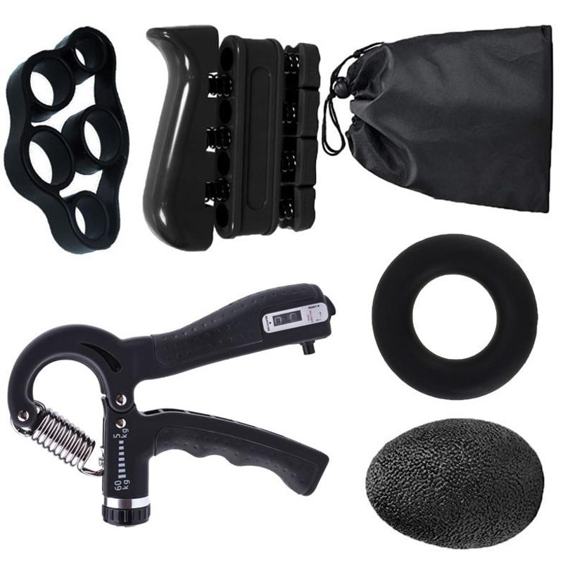 5Pcs Fingers Strength Trainer Wrist Forearm Strengthener Gym Fitness Count Hand Grip Strength