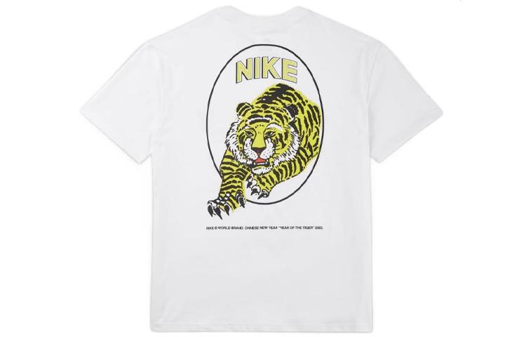 

Nike T Shirts Men s White Crew Neck Moderate Straight Fit DO6628-100 XL