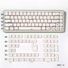 Happy Kitty Cat Keycap Set PBT Thermal Sublimation 124 Keys MOA Height Milk White Girls Mechanical Keyboard Keycaps