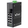 Huigu Industrial DIN Rail Fiber Optic Transceiver Switch