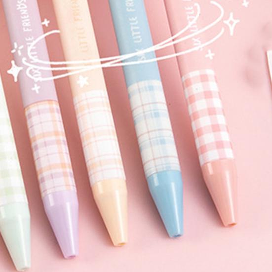 Gel Ink Pen Set with 2 Refills DIY Sticker 0.5MM Fine Point Retractable Pen Quick Drying Smooth Writing Pen School Stationery Student Gift