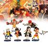 Detailed One Piece Character Figures 6-piece Set Luffy Robin Usopp Franky Kid Pvc Collectibles