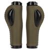 1 Pair Ergonomic Palm Support Leather Bike Grips Leather Bike Handlebar Grips  Mountain Bike Riding