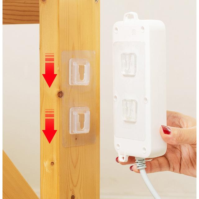 

Двусторонние клейкие настенные крючки, вешалка, прочные прозрачные крючки, присоска, настенный держатель для хранения для кухни, ванной комнаты 5Pcs