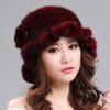 New Mink Fur Hat Women's Winter Mink Fur Women's Winter Hat Thick Versatile Warm Fashion Fur Hat Women's Winter