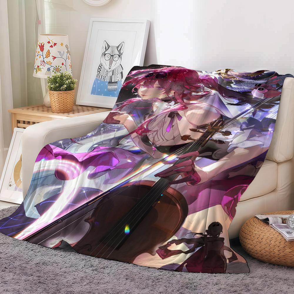 Game Honkai Star Rail Kafka Blanket Soft and Skin Friendly For Couch Bed Napping Bedspread All Seasons Comforter
