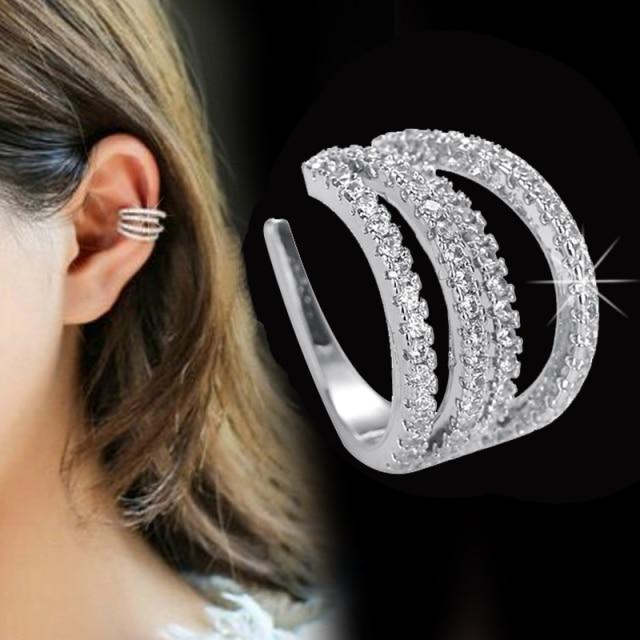 

Простые серьги-каффы в форме звезды из циркона для женщин, очаровательные серьги-клипсы из кристаллов, серьги-каффы без пирсинга, ювелирные подарки