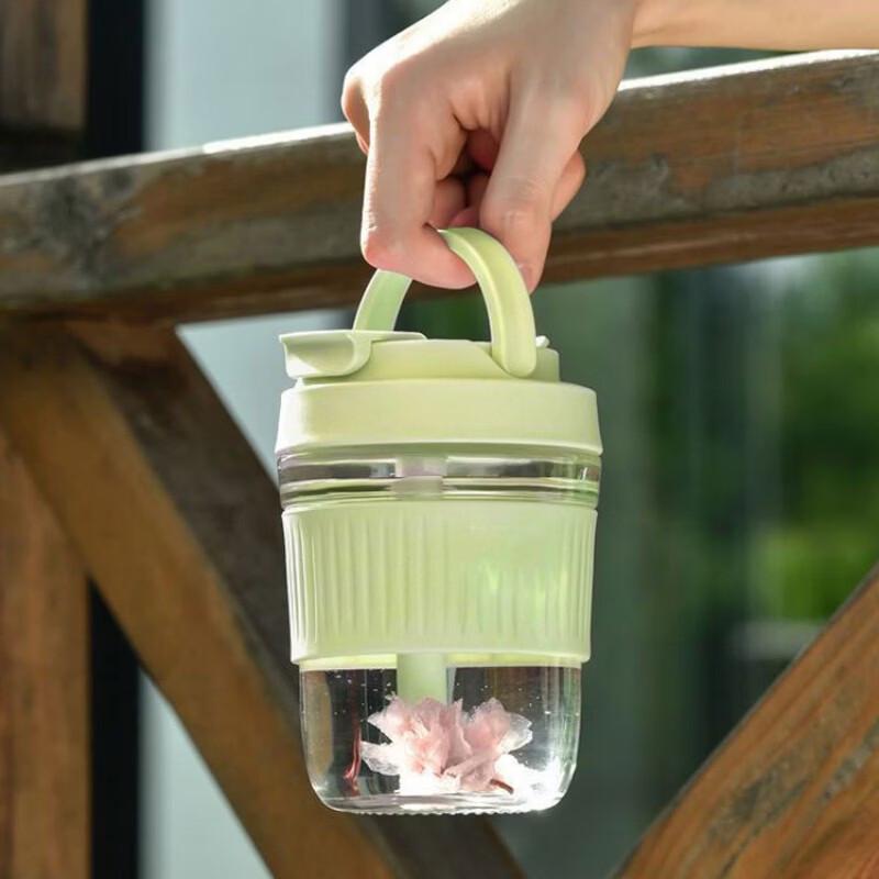 OLOEY Dual-Compartment Glass Bottle