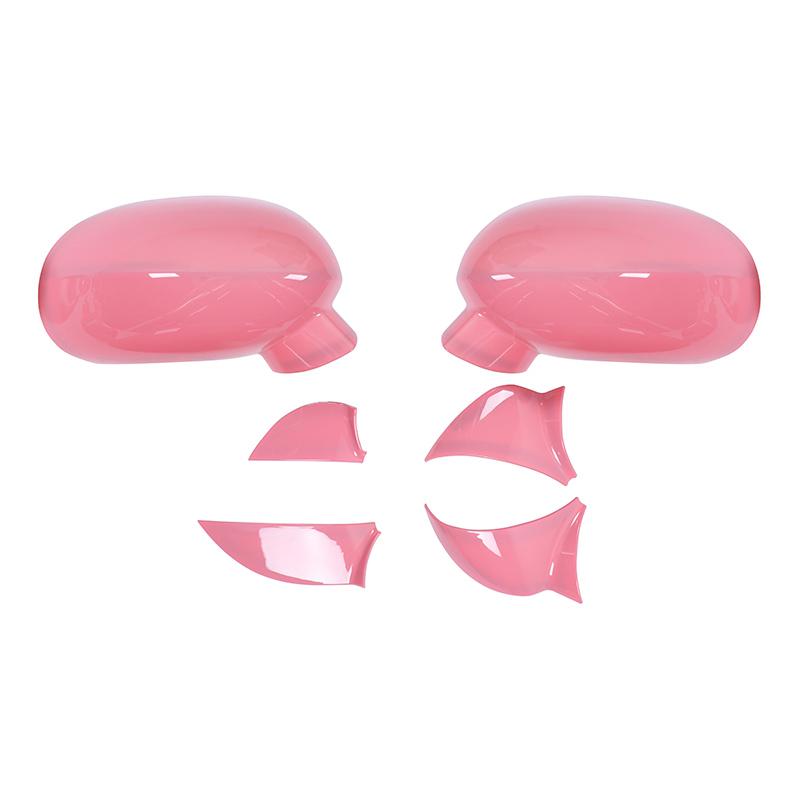 

Декоративная крышка зеркала заднего вида автомобиля для Dodge Challenger 2009 Up ABS Внешние аксессуары розовый