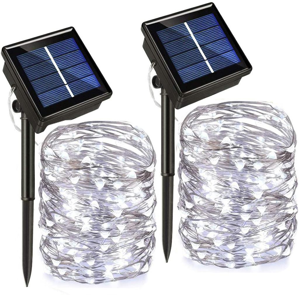 Outdoor Waterproof 8-mode Solar Light String Fairy Tale Light Outdoor Garden Viewing Light Christmas Party Decoration Atmosphere Light