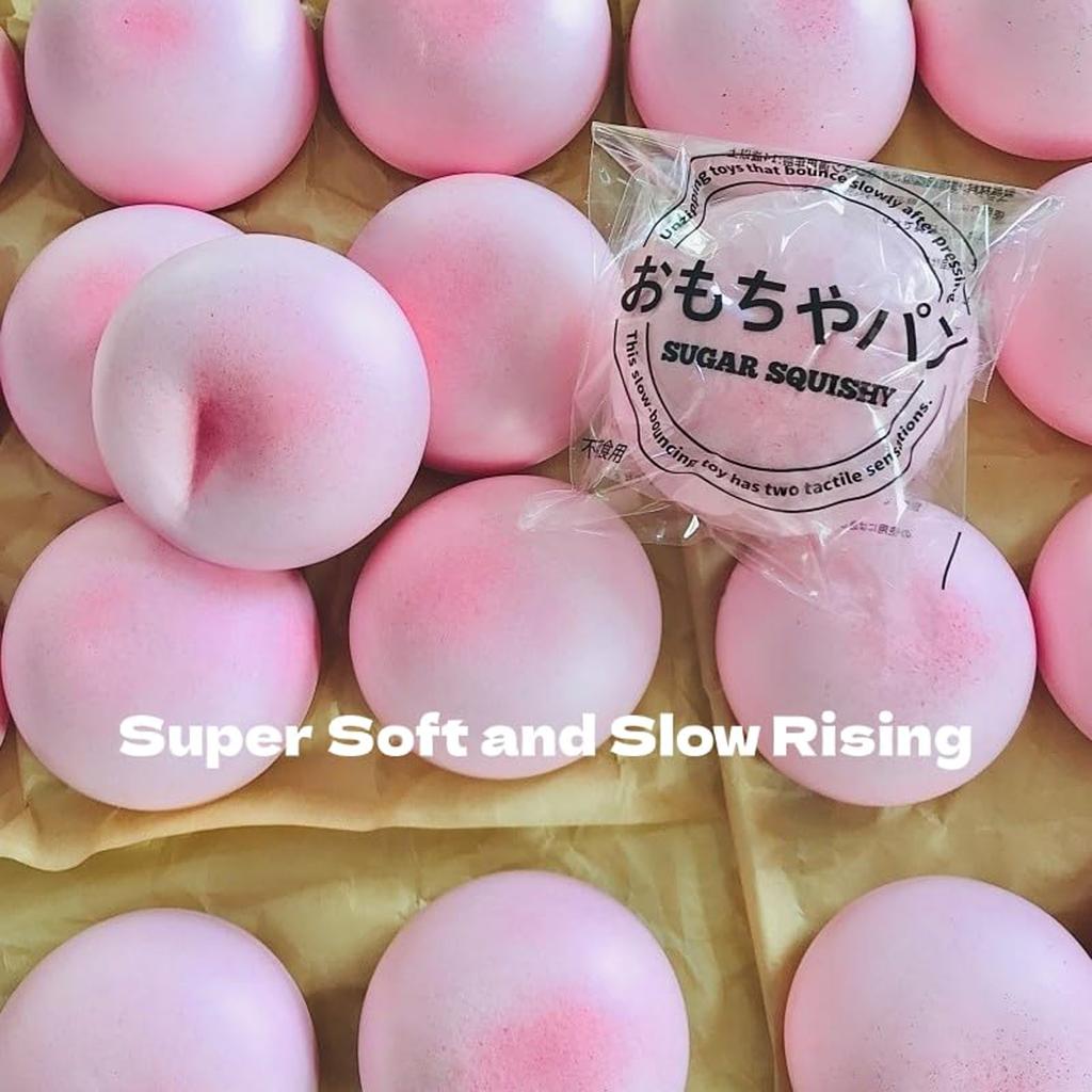Peach Shaped Funny Toy Super Soft Slow Rising Stress Anxiety Relief Ball Cute Pink Kids Adult Portable Decompression Toy