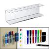 6 Slot Marker Pens Holder Wall-Mounted Eraser Storage Rack Space-saving 6-Hole Pen Stand  School