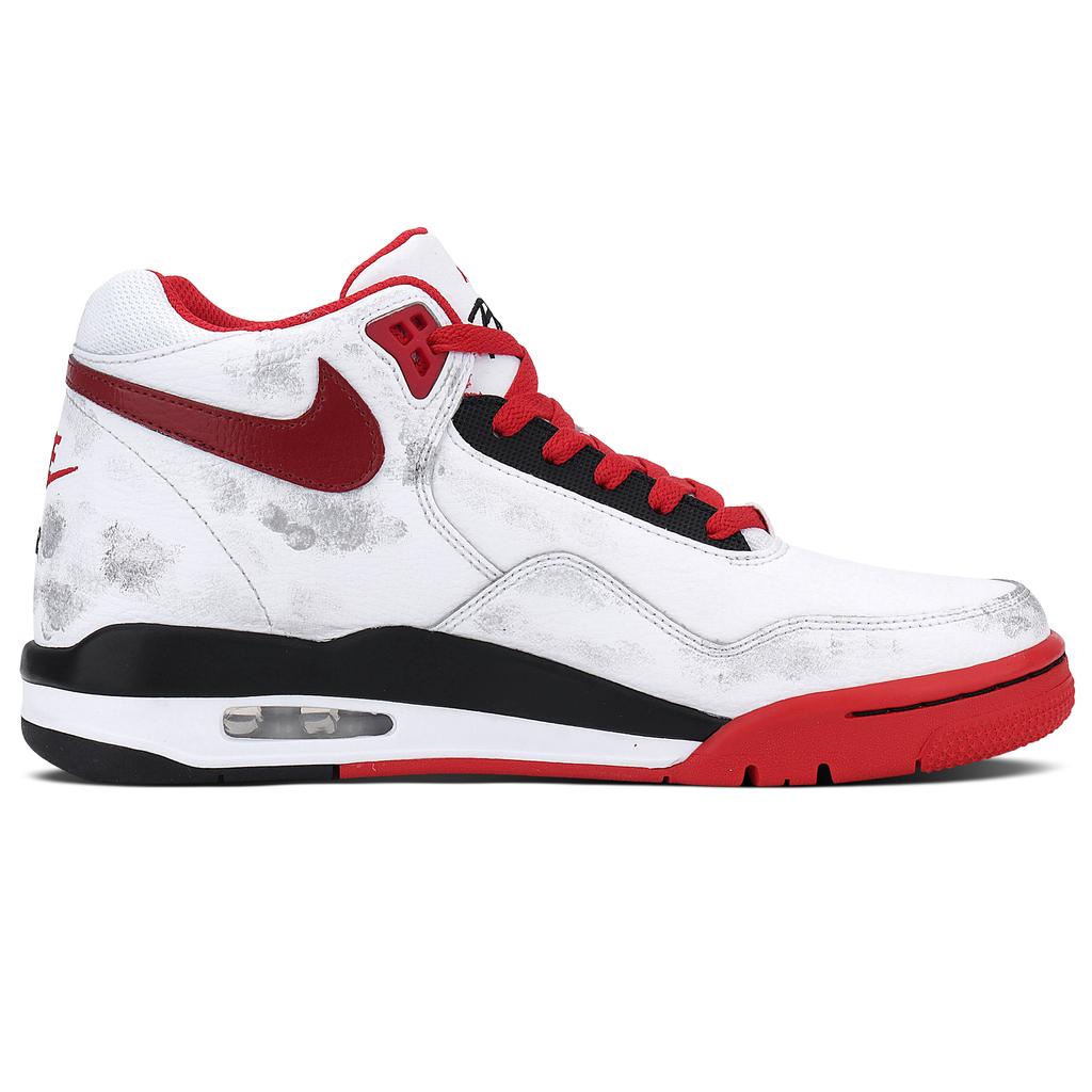 Nike Flight Legacy Abrasion Resistant Mid top Vintage Basketball Shoes Unisex China Red BQ4212-100(Team1455-LD)