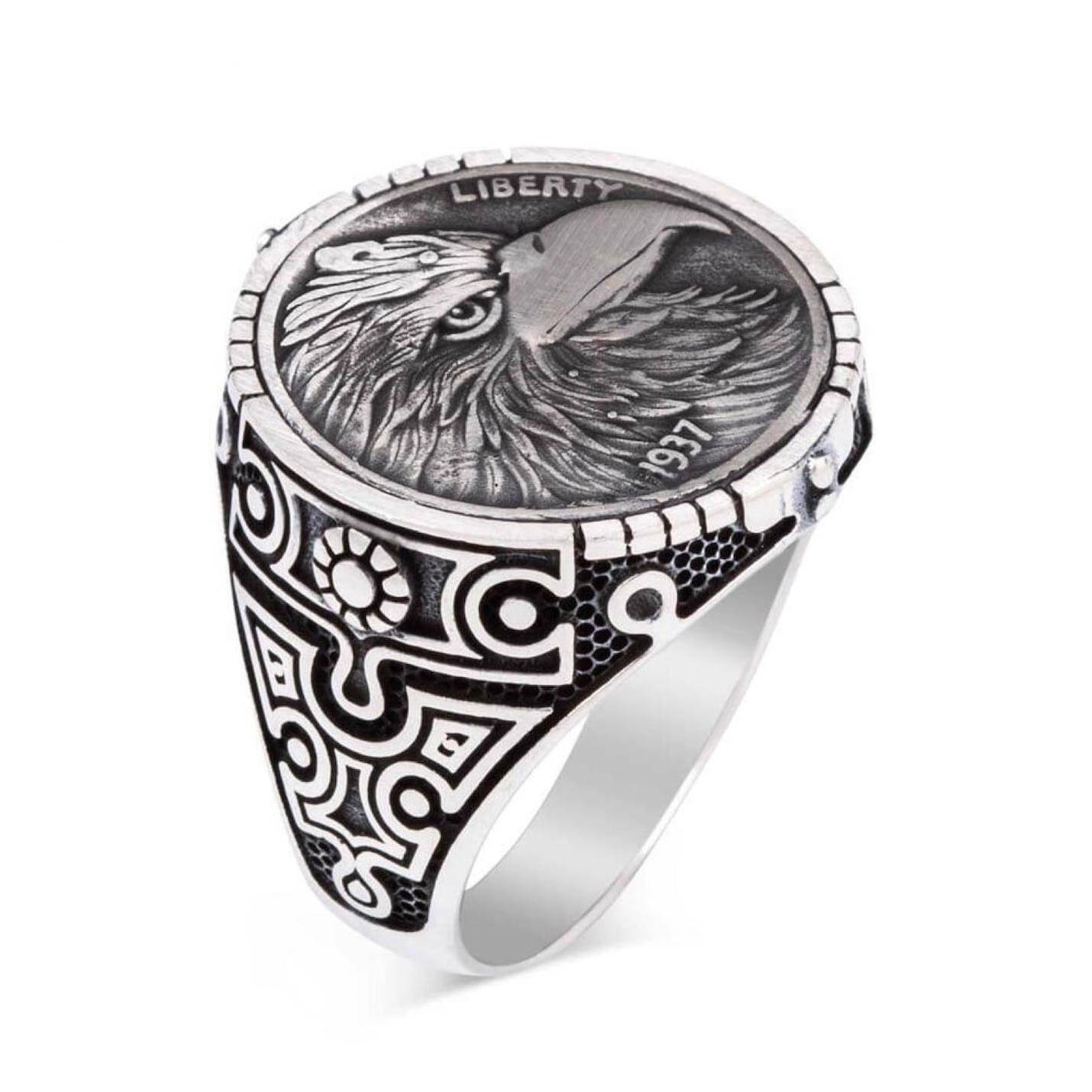 

Мужское кольцо Wings of Freedom из стерлингового серебра без камней