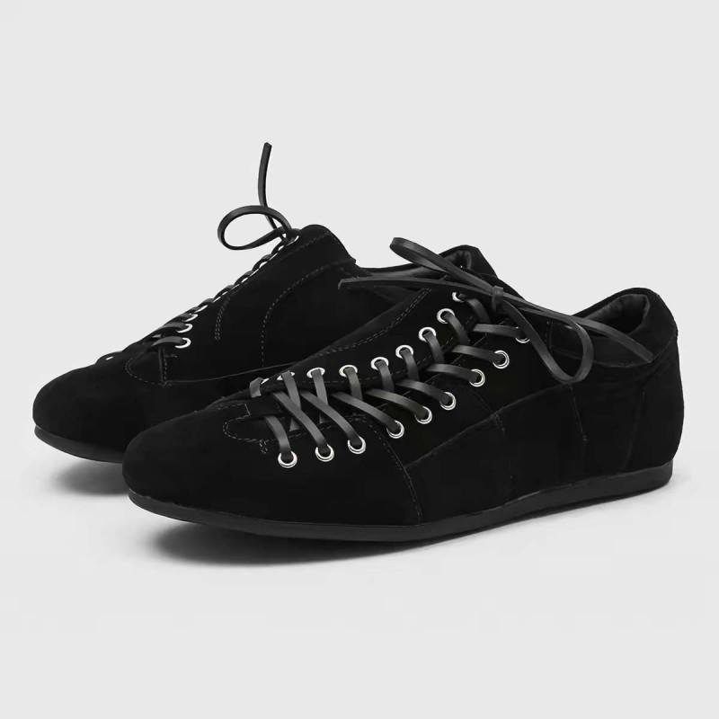Mens Casual Flat - Sneakers Low Heel Round Toe Slip-On Outdoor Walking Shoes Daily Wear