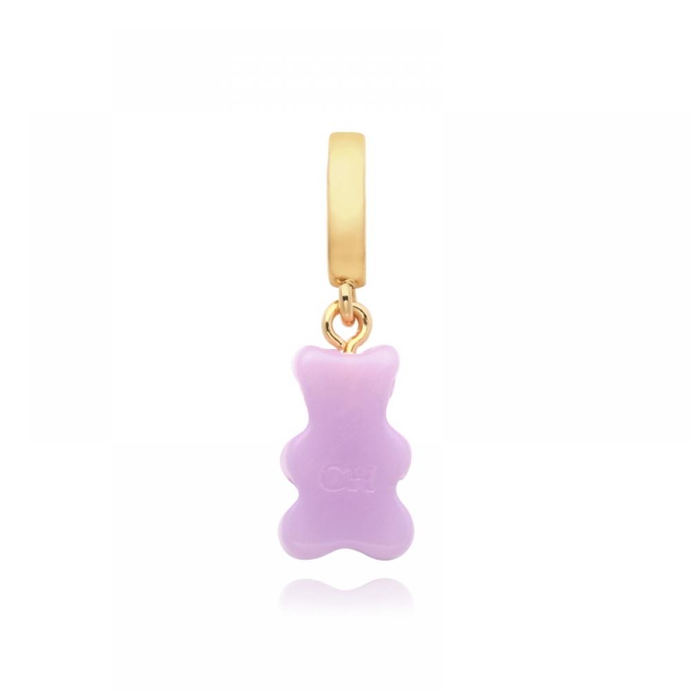         Nostalgia Bear Lavender Pave Connector                         