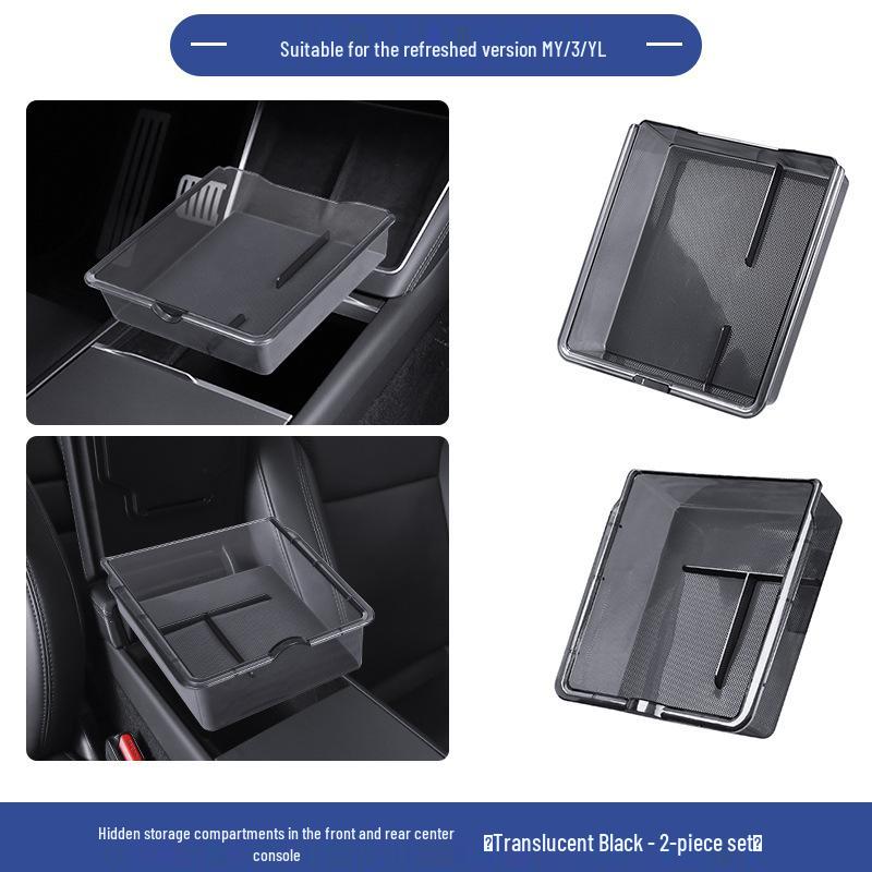 Compatible Storage Box Organizer for Tesla Model Y/3/YL Center Console Armrest