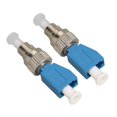 2pcs Fault Locator Fiber Adapter FC Male To LC Female SM 9 125 Hybrid Reusable Low Loss Fiber Optic Adapter for VFL CATV