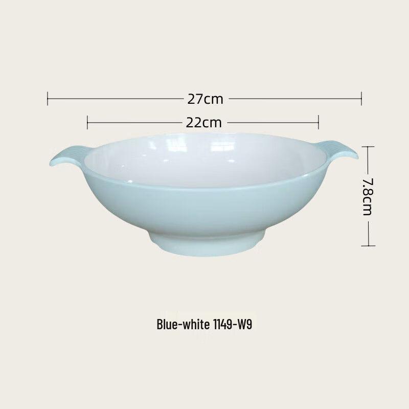 

Jijun Commercial Melamine Double-Handle Bowls