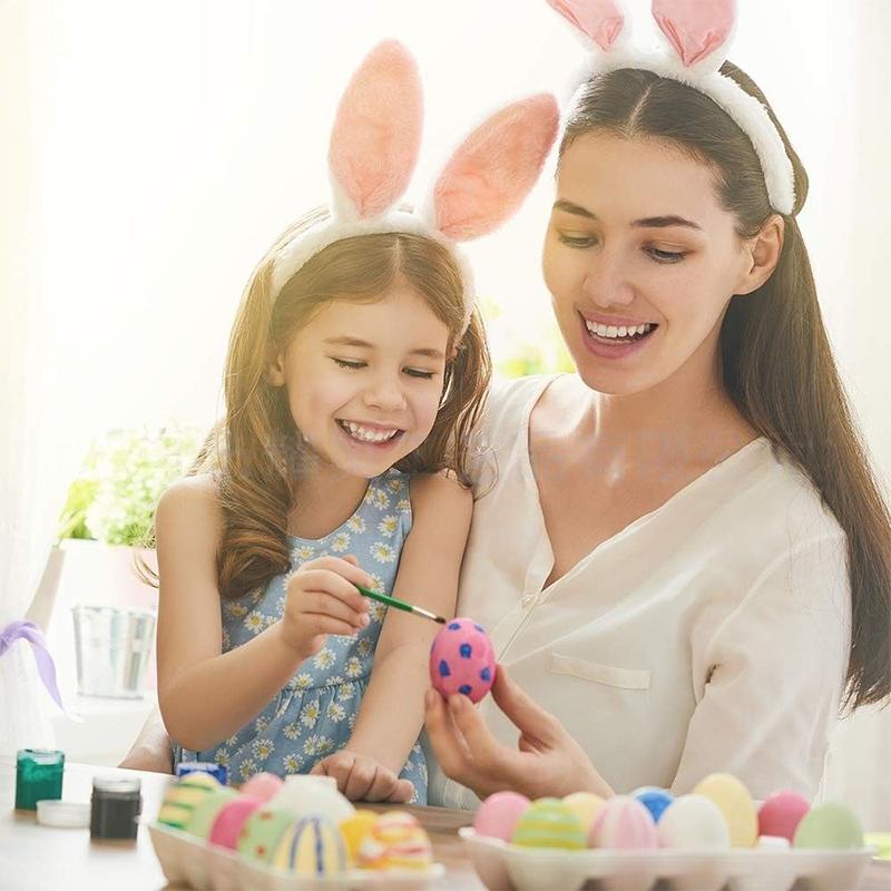 10PC White Easter Foam Egg DIY Painting Polystyrene Styrofoam Home Egg Balls Party Decoration Supplies Lightweight Handemade