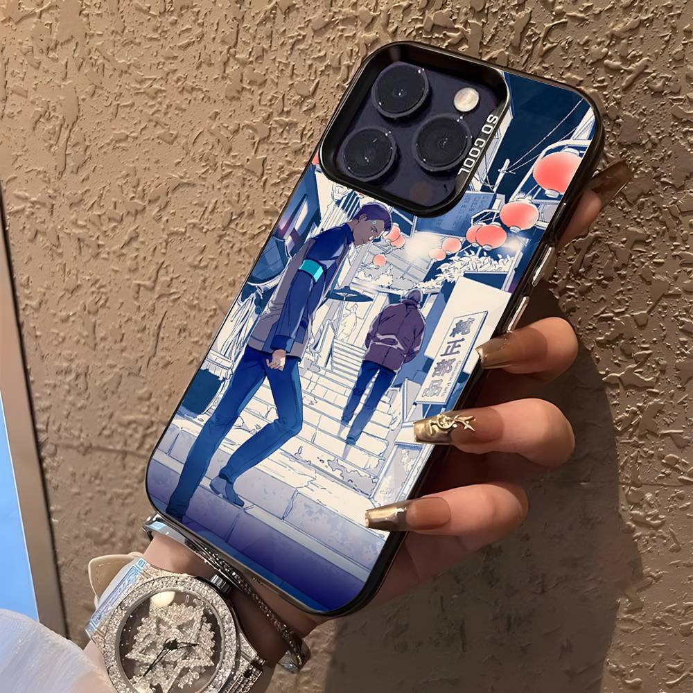 Game C-Connor  B-Become Human For iPhone 17,16,15,14,13,12,11,Mini,Pro,E,SE4,XS,MAX Black Shockproof Candy Matte Cover