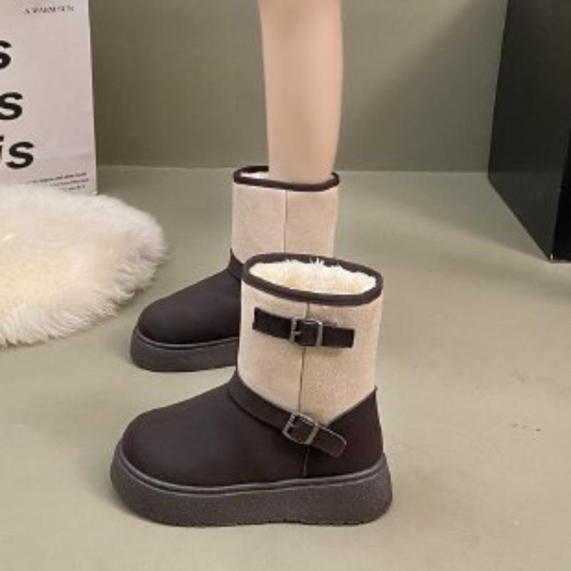 

Женские осенне-зимние теплые, холодоустойчивые, легкие, для пешего туризма, альпинизма, водонепроницаемые, нескользящие высокие ботинки, снежные хлопковые ботинки 42