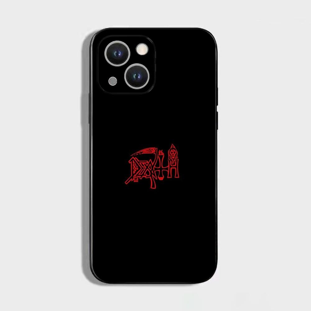 D-Disturbed Band Phone Case For iPhone 16,15,14,13,12,11 Plus,Pro Max,XS,X,XR,SE,Mini,8,7,Soft Silicone Black Cover