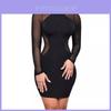 Premium Quality Women Sexy Long Sleeve Bandage Bodycon Evening Cocktail Mini Dress