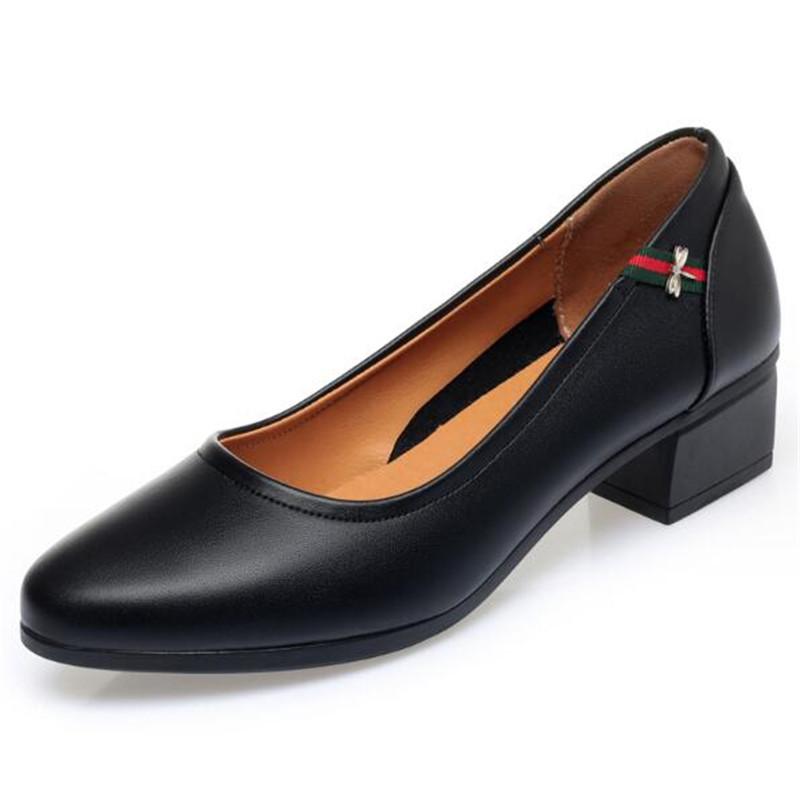 Spring Autumn Woman Shoes 2025 Shallow Mouth Elegant Office Shoes Female Pumps Fashion Black Women Work Shoes Size 35-42