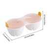 Convenient Microwave Safe Eggs Steamer Quick Steam Eggs Using Plastic Texture Suitable for Students Office Worker
