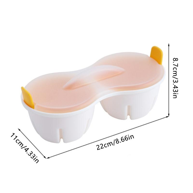 Convenient Microwave Safe Eggs Steamer Quick Steam Eggs Using Plastic Texture Suitable for Students Office Worker