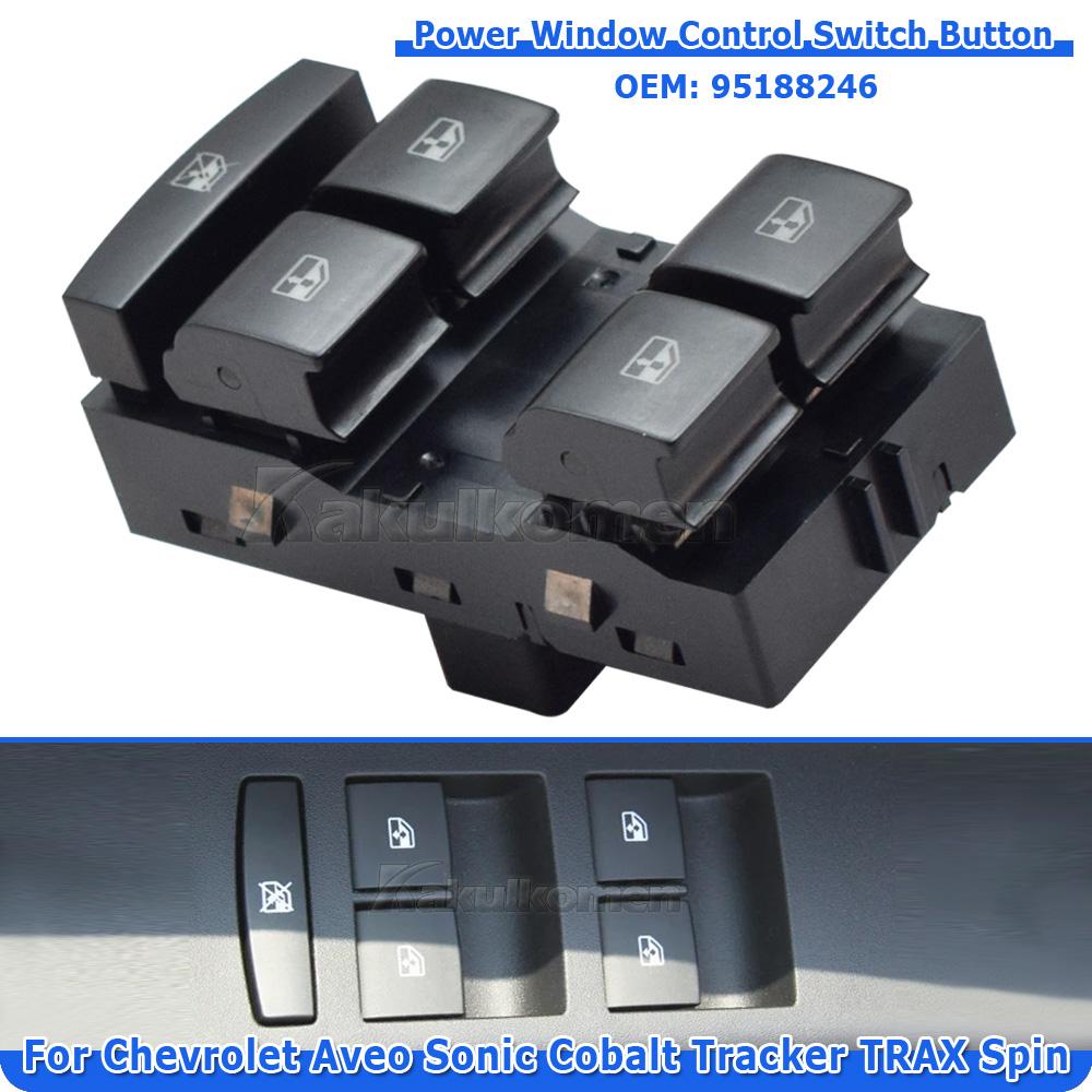 95188246 12Pins Electric Power Master Window Lifter Control Switch For Chevrolet Sonic AVEO T300 Trax Car Push Button Switches