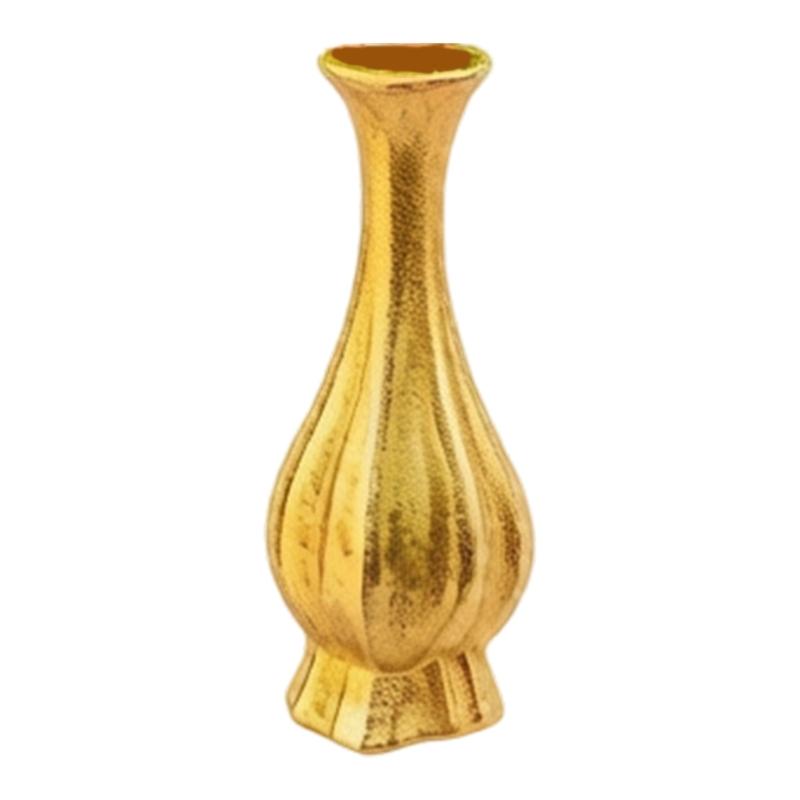 Stylish Alloy Vase Shaped Pin With Interchangeable Flower Designs For Outfits