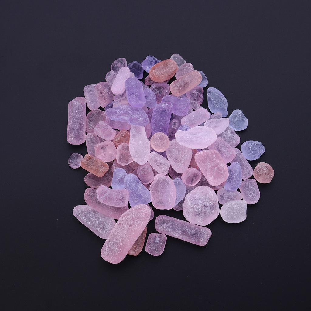1Pack Fish Tank Decoration Natural Crystal Pebbles Amber Color About 500G Polished Tumbled Stones for Aquariums Flowerpot Gravel