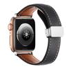 Crazy Horse Magnetic Buckle Women's Genuine Leather Watch Strap,For Apple Watch 42mm 44mm 45mm 49mm iWatch S10 46mm