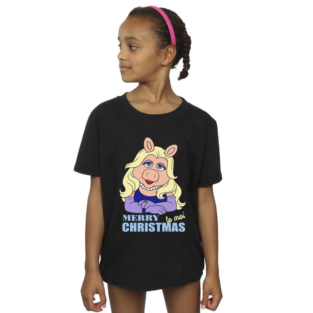 Disney Mädchen Muppets Miss Piggy Queen of Holidays Baumwoll-T-Shirt