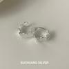 Su Chuang S925 Sterling Silver Round Disc Hoop Earrings: Luxury High-End Design with Fish Scale Backs, Versatile Earrings for Women