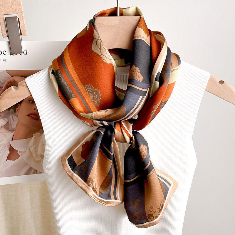 111 mulberry silk scarf women's spring and autumn temperament high-end versatile silk streamer fashion versatile long silk scarf accessories