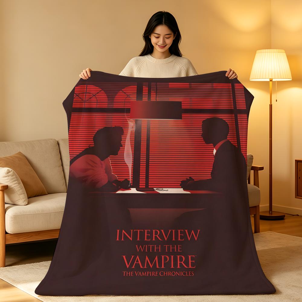 Movie I-Interview W-With T-The Vampire Throw High-Density Short Plush Blanket Soft Skin-Friendly for Sofa Room