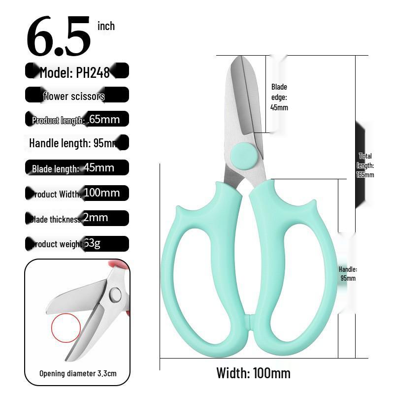 Stainless Steel Florist Pruning Shears: Rose, Tree Branch & Flower Scissors, Multifunctional Garden Tools