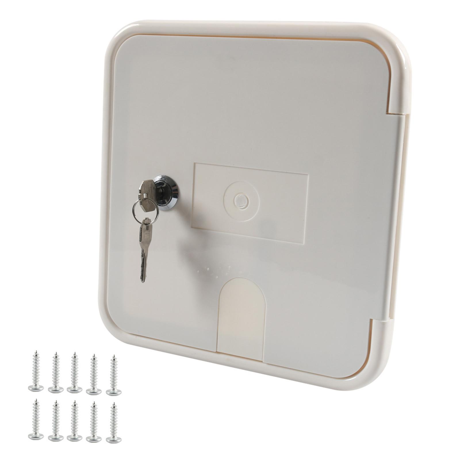 ABS Power Cable Access Door Secure Lockable Design For RVs Campers Motorhome Electrical System Protection 1