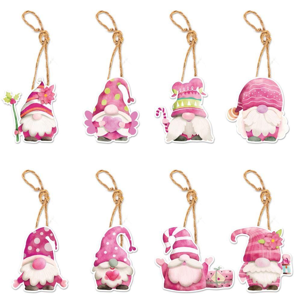 24pcs Paper Christmas Paper Ornaments Santa Claus Christmas Tree Decoration  Navidad Gift Tags