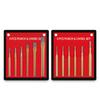 6 Pieces Chisel Set Flat Center Punch for For Stone Processing Wood Brickwork Metal Concrete with Convenient Storage