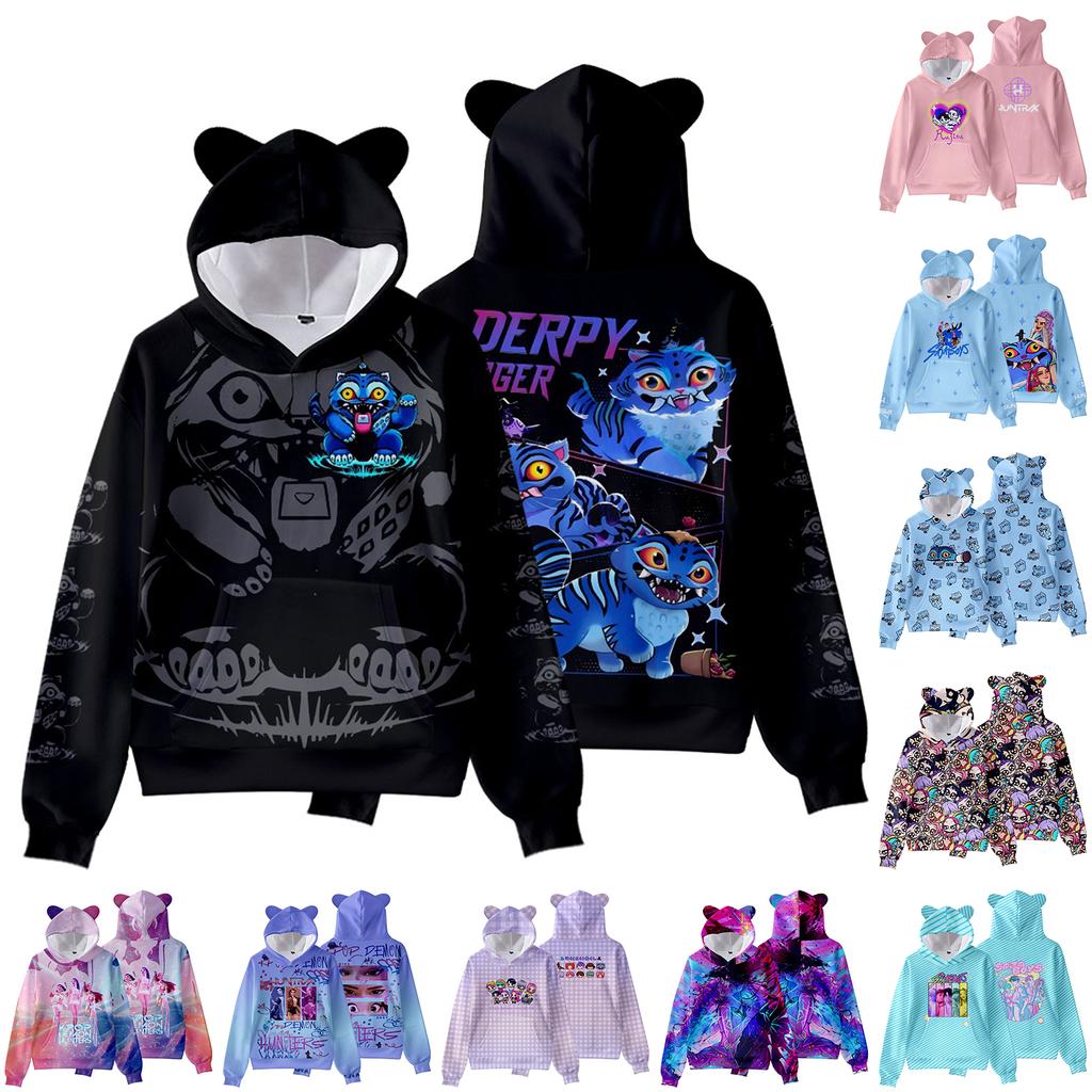 Children's Fashion Casual Long Sleeve Printed Neck Sweatshirt Top
