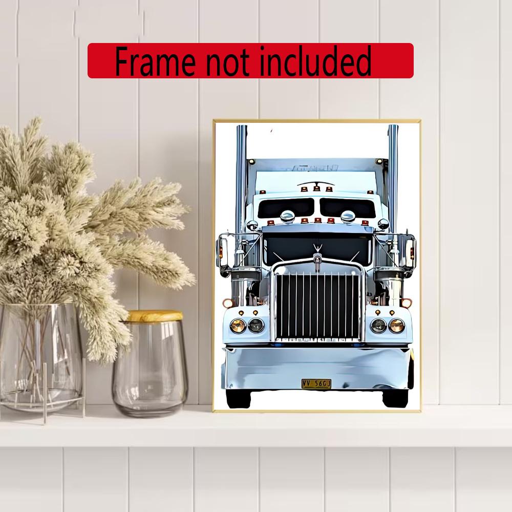 Kenworth 5D Diy Diamond Paintings Mosaic Wall Round Diamond Art Painting Kits Embroidery Crystal Accessories Frameless