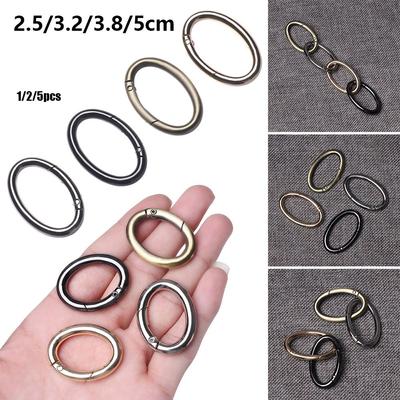 Accessories Snap Bottle Hooks Spring Oval Rings Bag Belt Buckles Handbags Clips Outdoor Carabiner